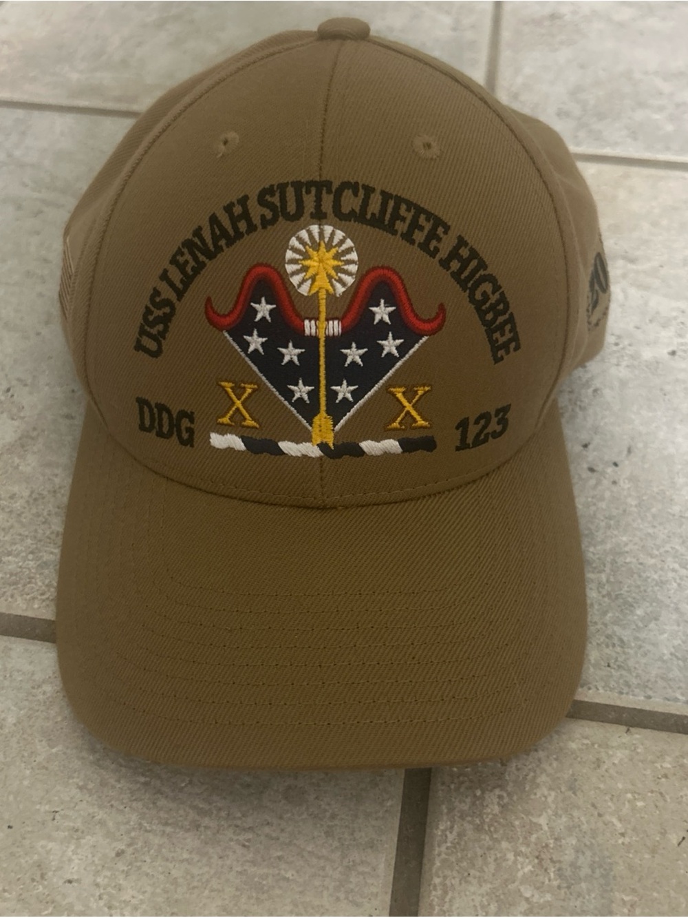 USS Lenah Sutcliffe Higbee DDG-123 Embroidered Cap - Brown